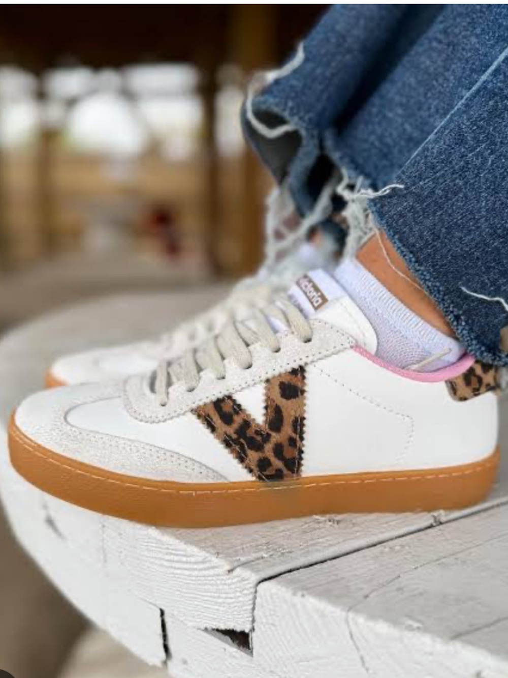 Victoria Berlin Pink and Leopard Sneakers